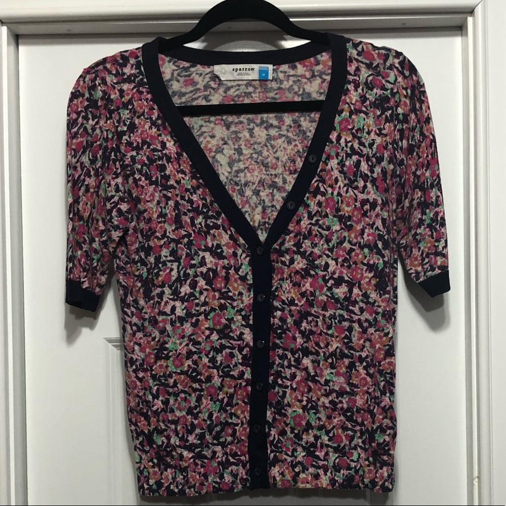 S/S Floral Print Cardigan